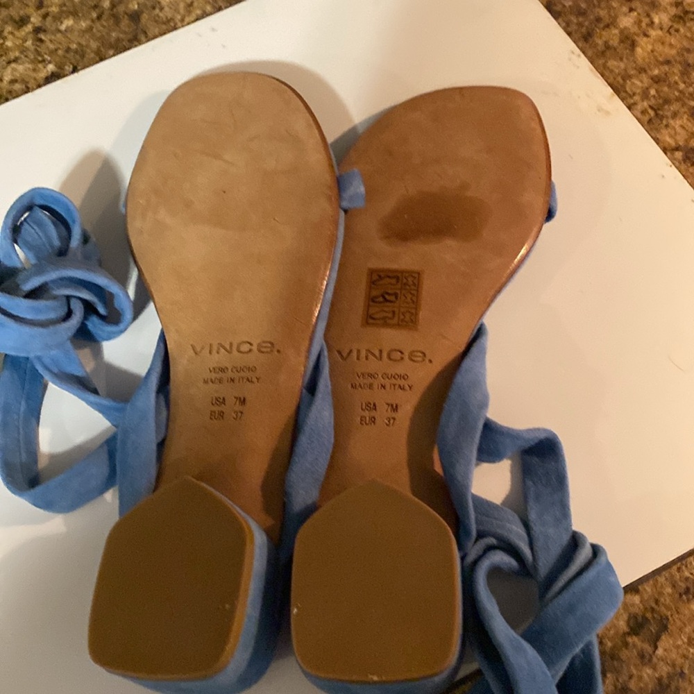 Vince Azure Ankle Wrap Sandals - Picture 9 of 10
